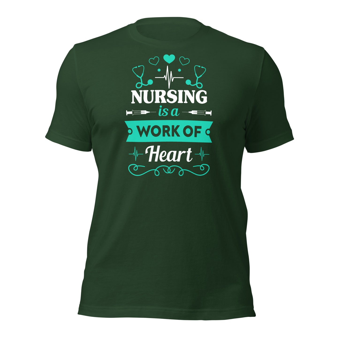 Nursing is a Work of Heart - Unisex t-shirt