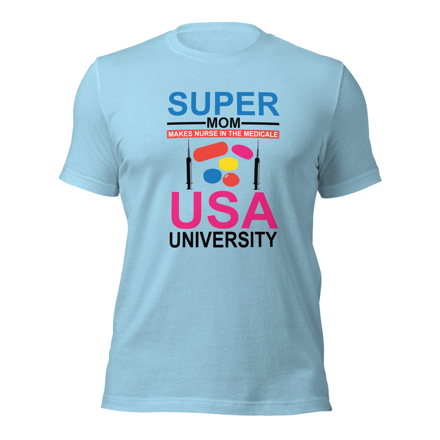 Super Mom USA University Unisex t-shirt