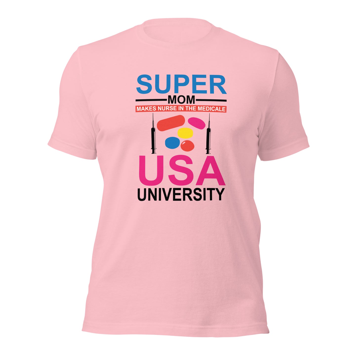 Super Mom USA University Unisex t-shirt
