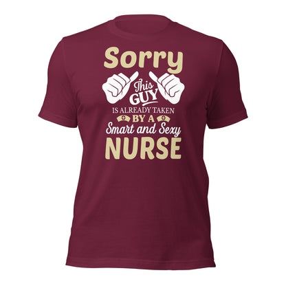 Sorry this Guy is Already Taken Unisex t-shirt