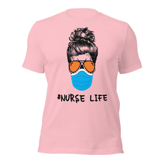 Nurse Life with Mask Unisex t-shirt