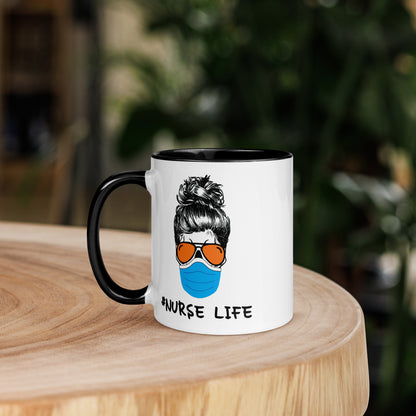 Mask Nurse Life Mug with Color Inside