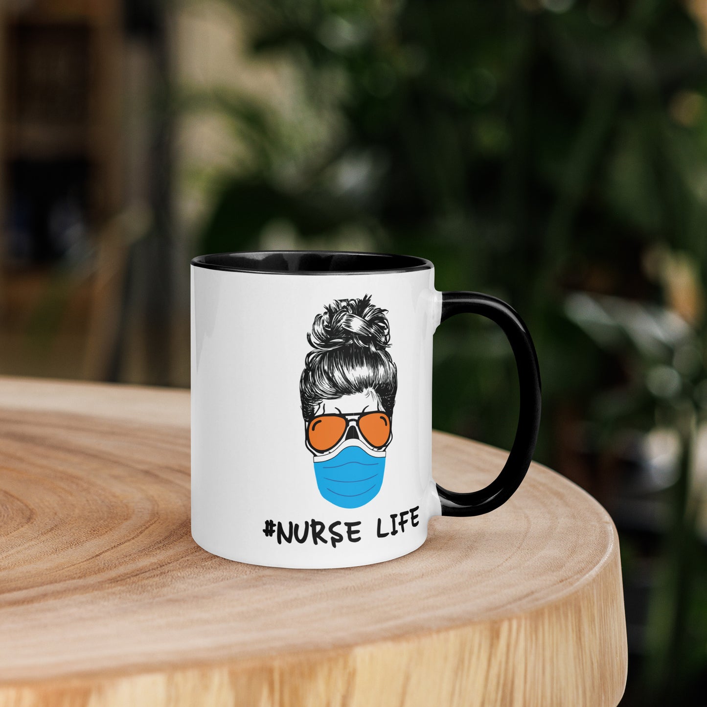 Mask Nurse Life Mug with Color Inside