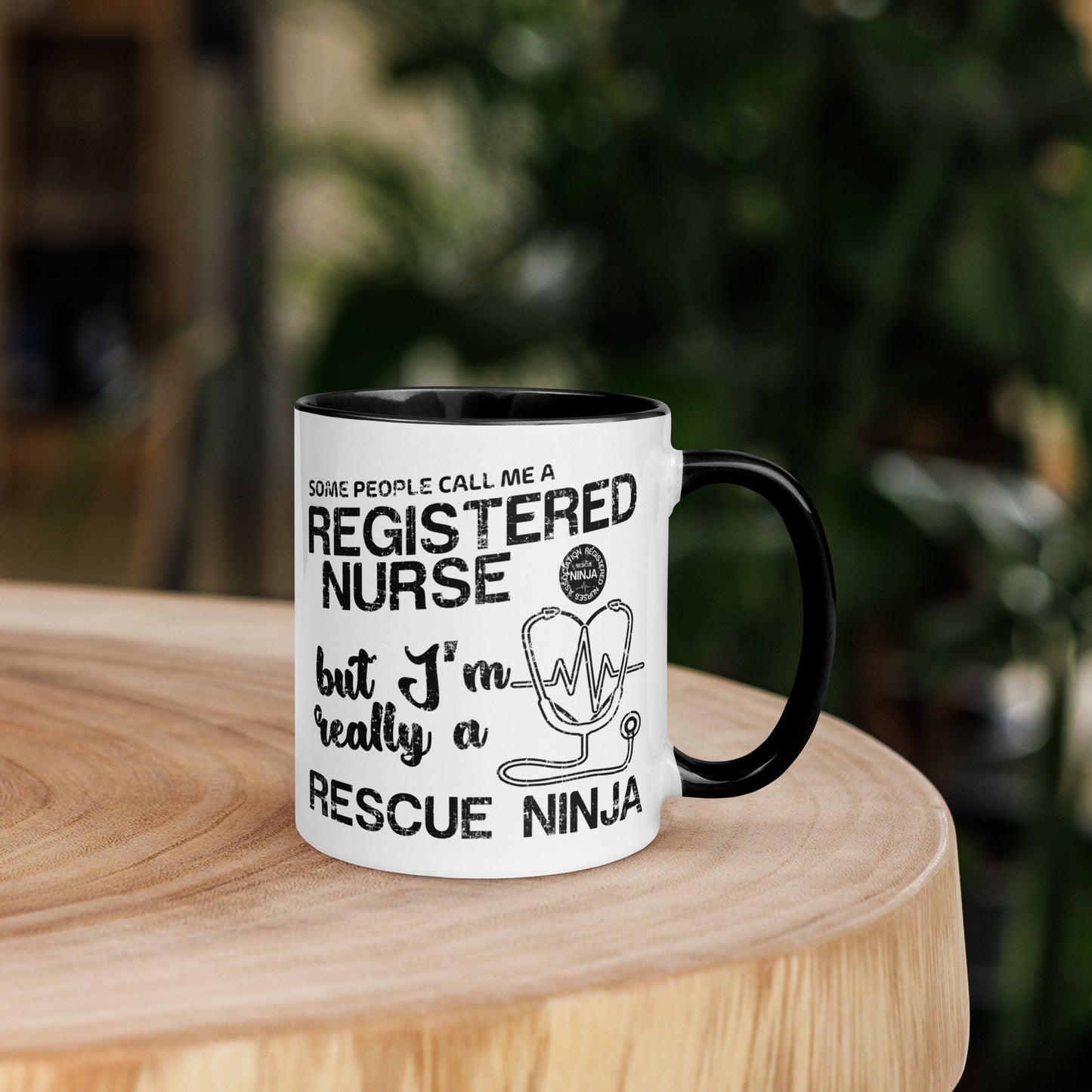 Some people call me Registered Nurse but I'm really a Rescue Ninja - Mug with Color Inside