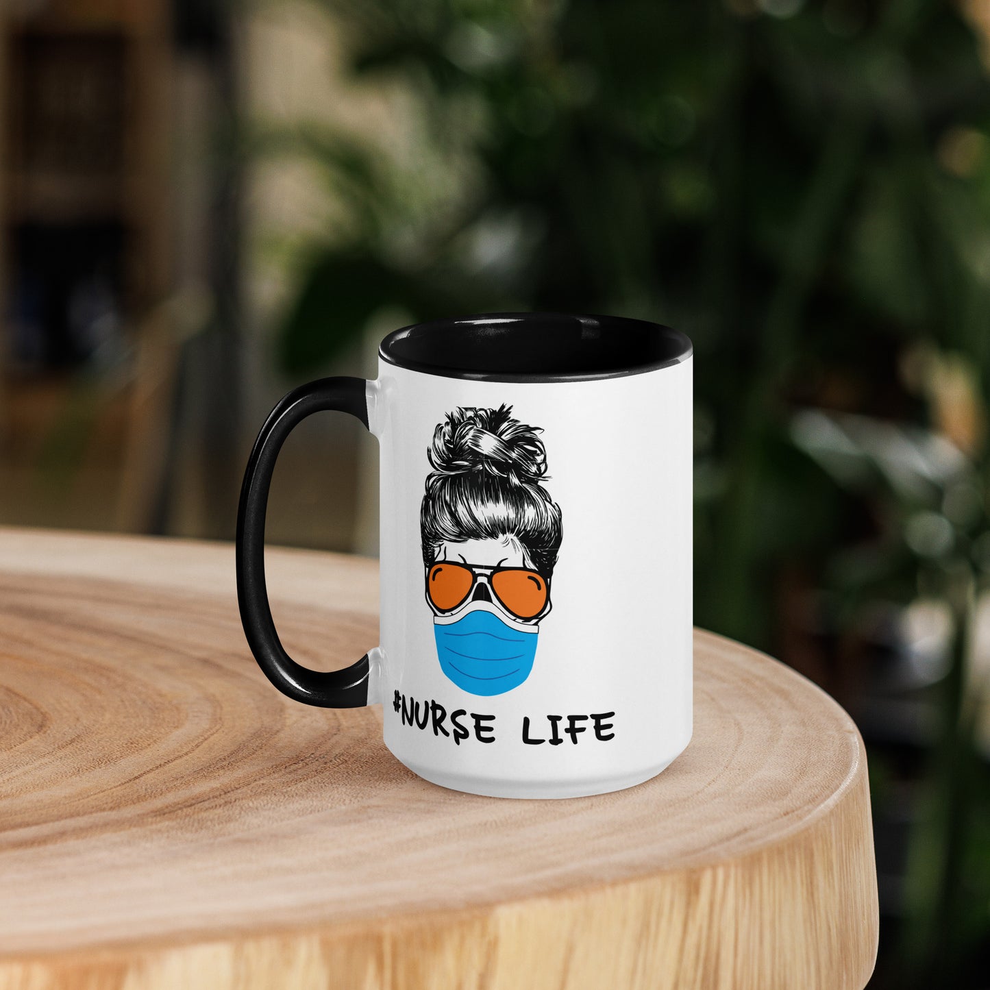 Mask Nurse Life Mug with Color Inside