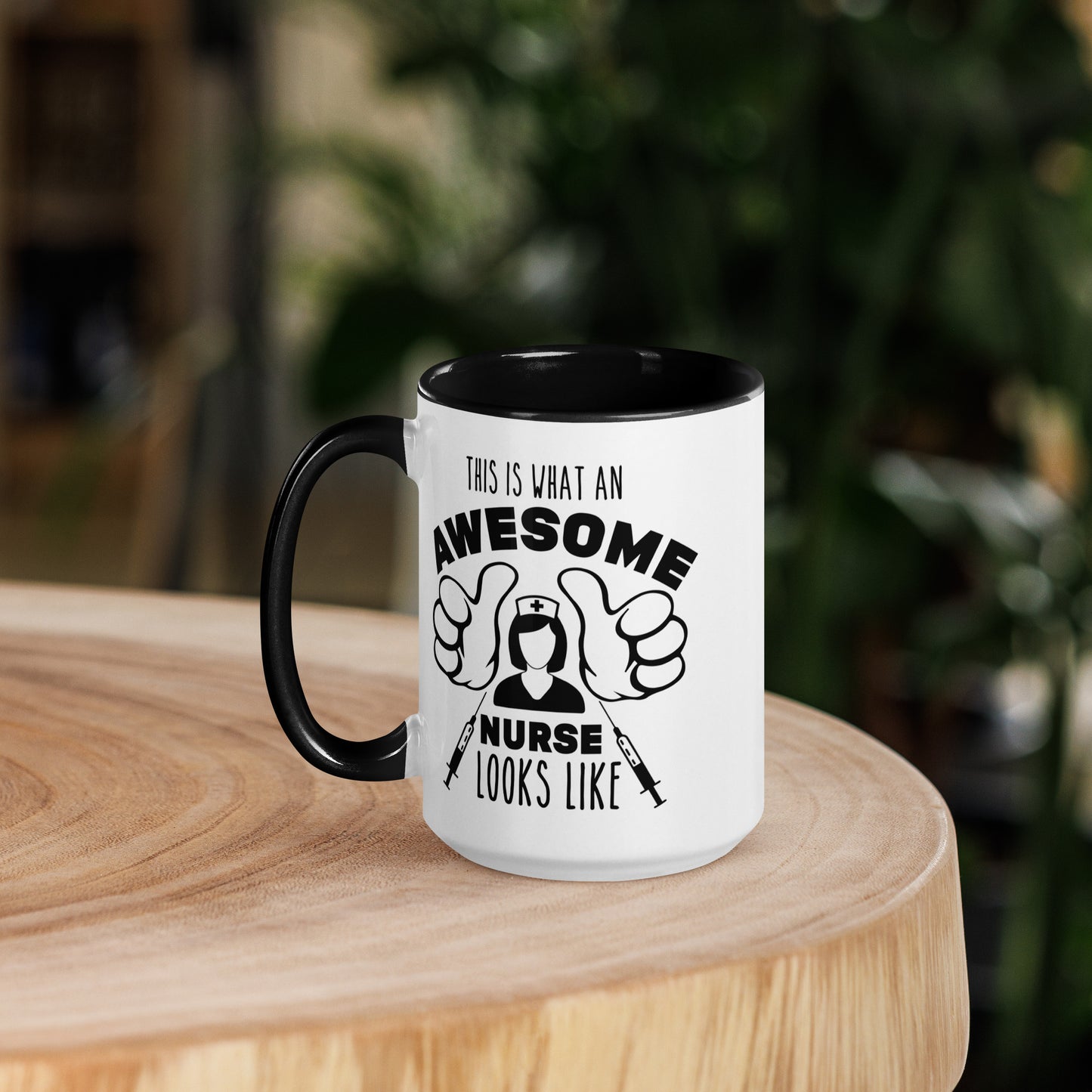 This is What an Awesome Nurse Looks Like - Mug with Color Inside