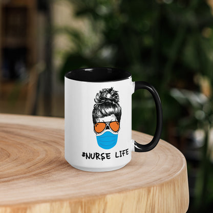 Mask Nurse Life Mug with Color Inside