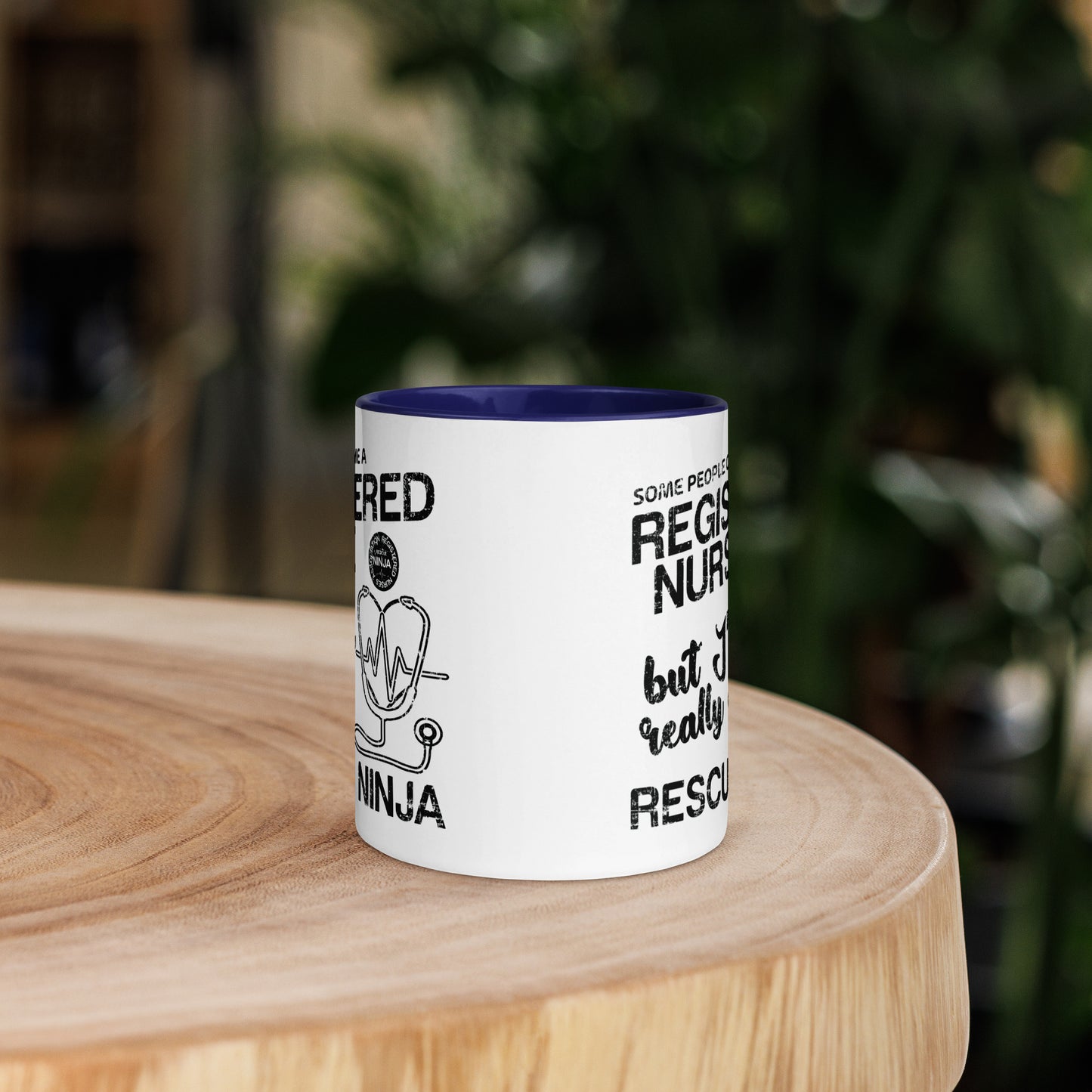 Some people call me Registered Nurse but I'm really a Rescue Ninja - Mug with Color Inside