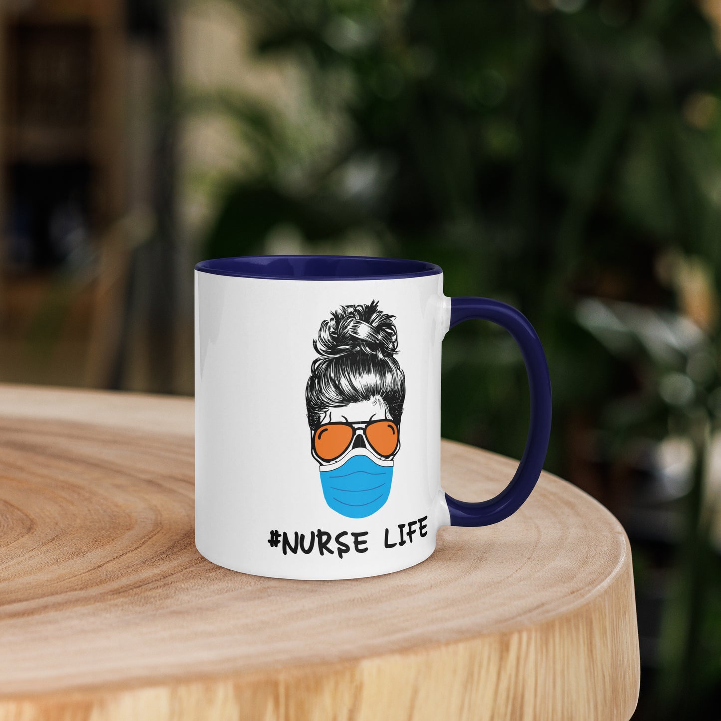 Mask Nurse Life Mug with Color Inside