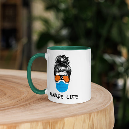 Mask Nurse Life Mug with Color Inside