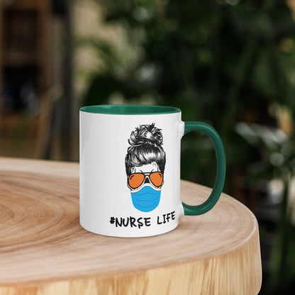 Mask Nurse Life Mug with Color Inside