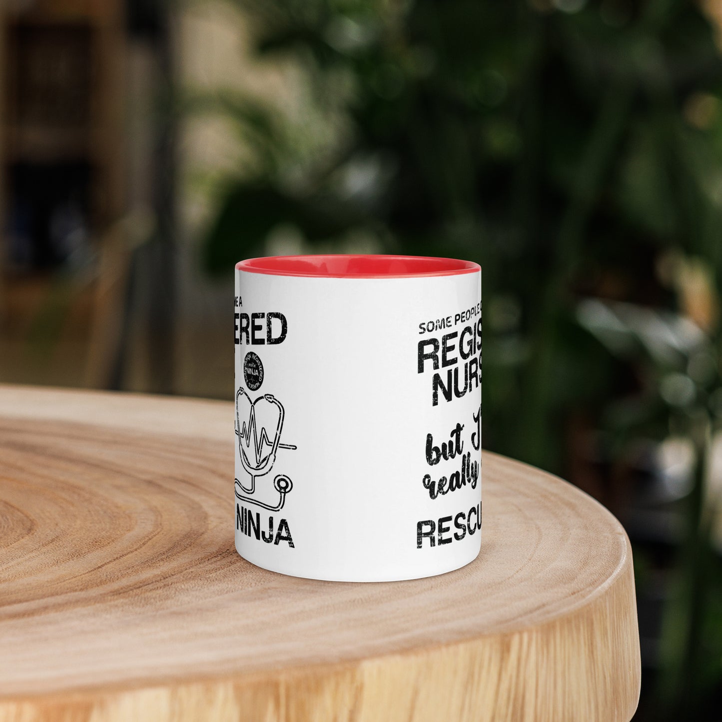 Some people call me Registered Nurse but I'm really a Rescue Ninja - Mug with Color Inside