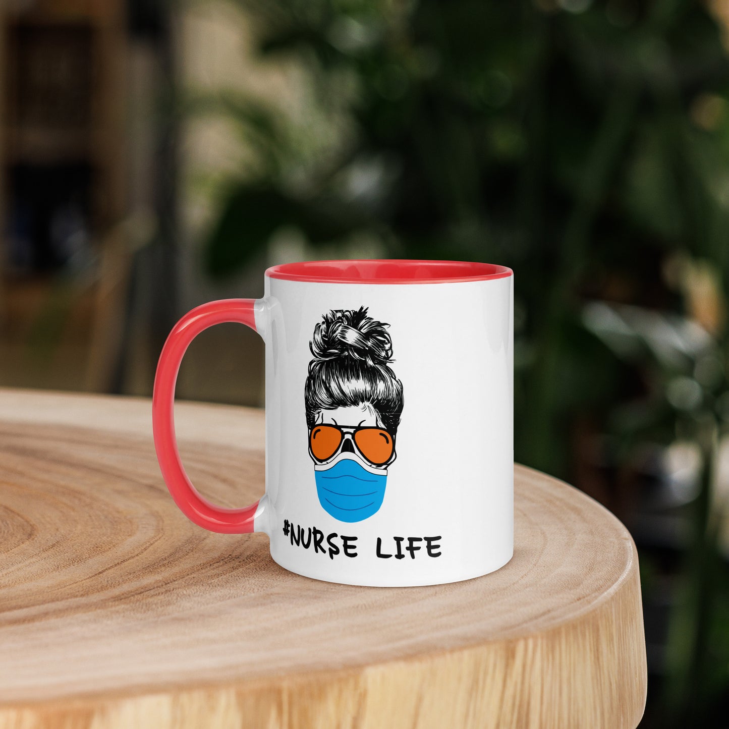 Mask Nurse Life Mug with Color Inside