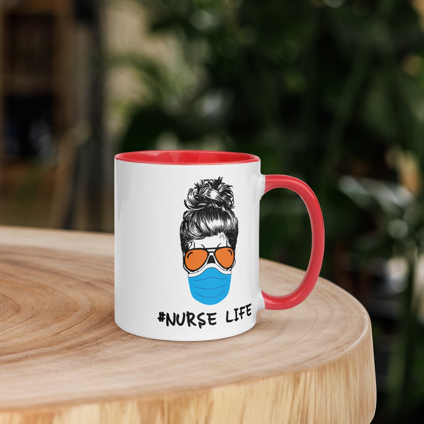 Mask Nurse Life Mug with Color Inside